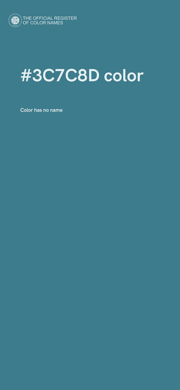 #3C7C8D color image