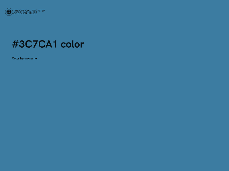 #3C7CA1 color image