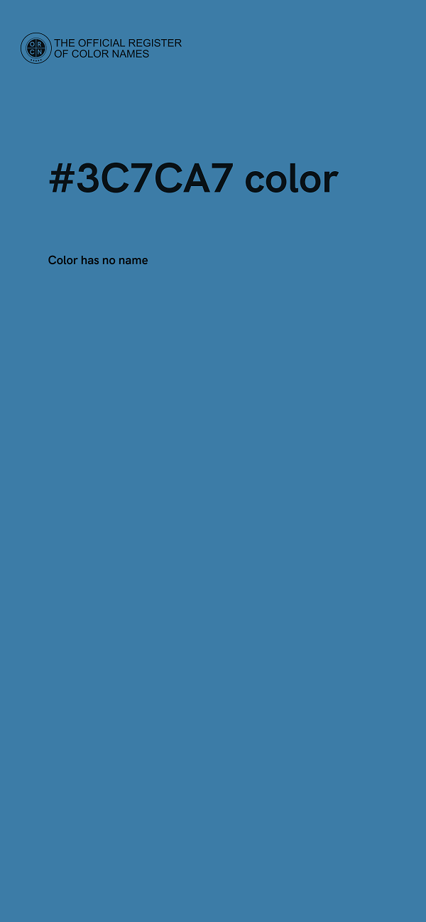#3C7CA7 color image
