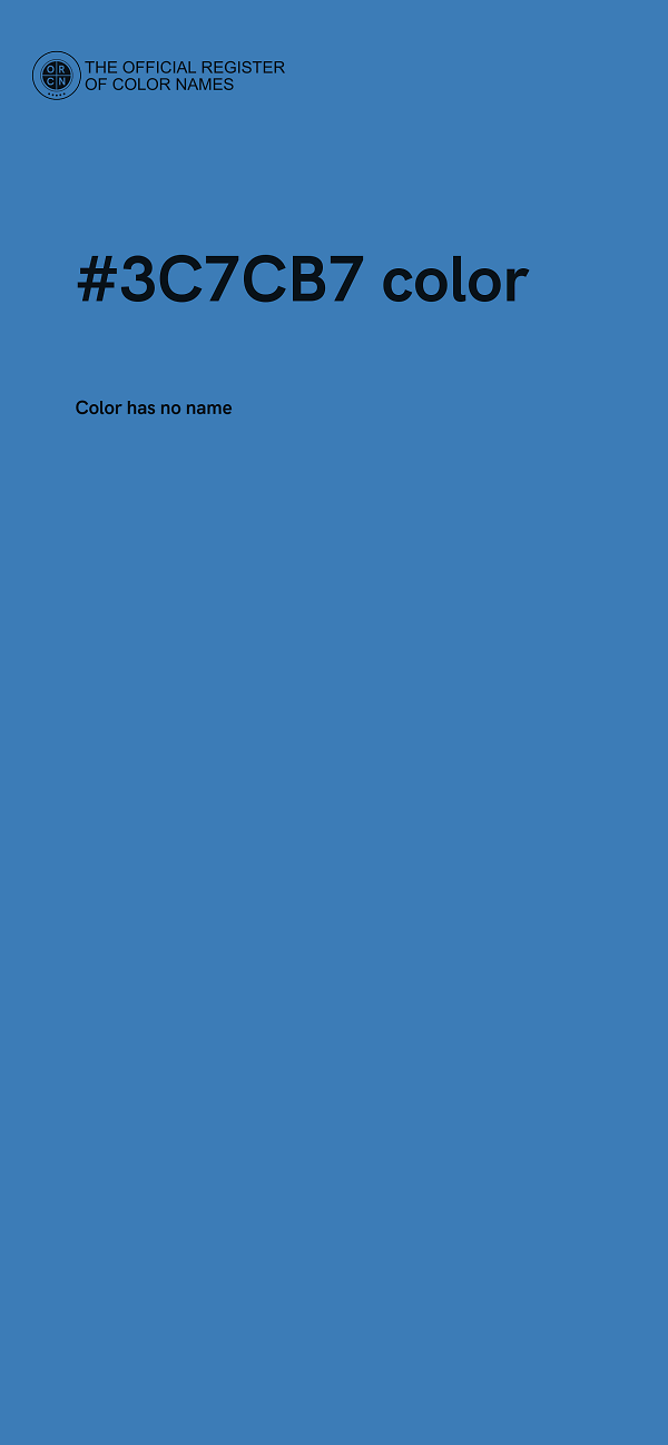 #3C7CB7 color image