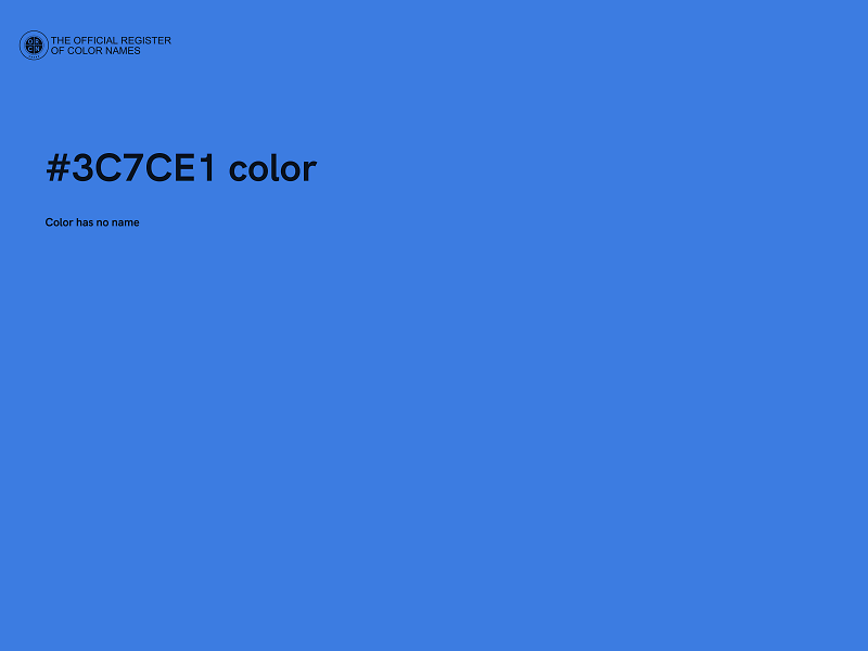 #3C7CE1 color image