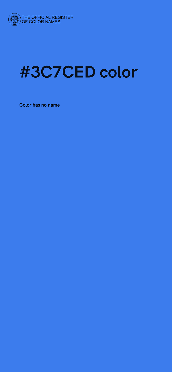 #3C7CED color image