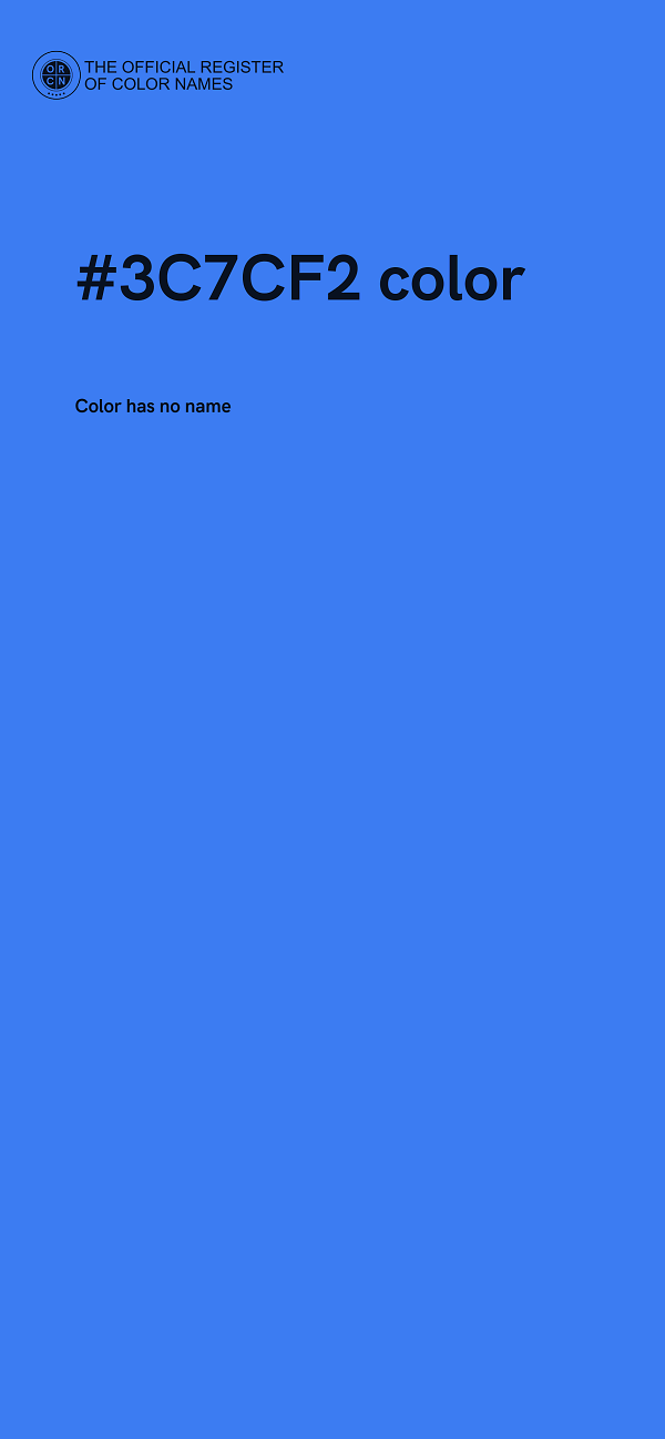 #3C7CF2 color image