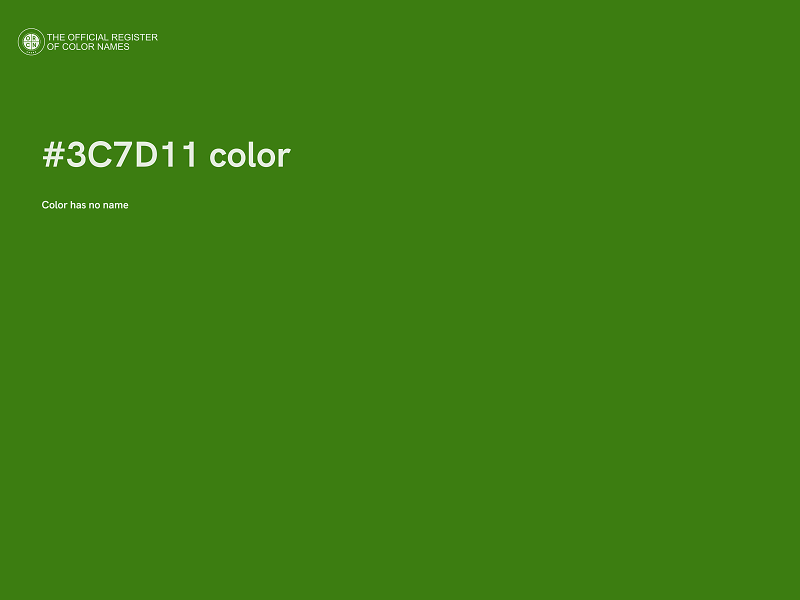 #3C7D11 color image