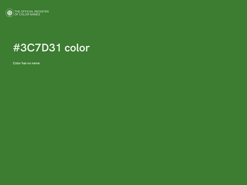 #3C7D31 color image