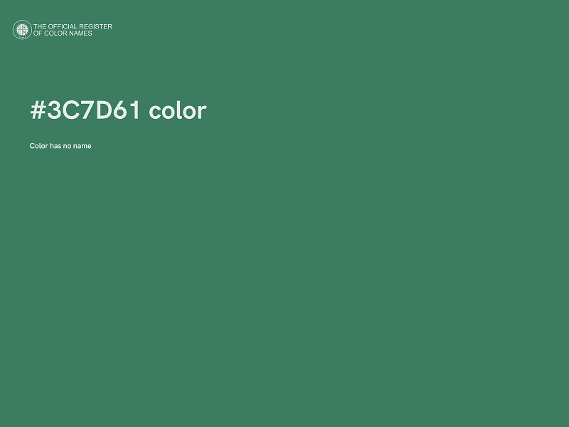 #3C7D61 color image