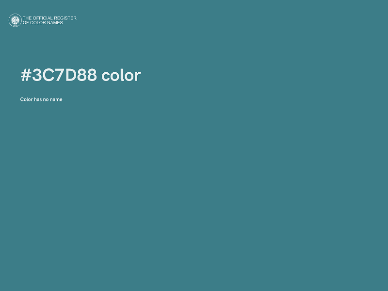#3C7D88 color image