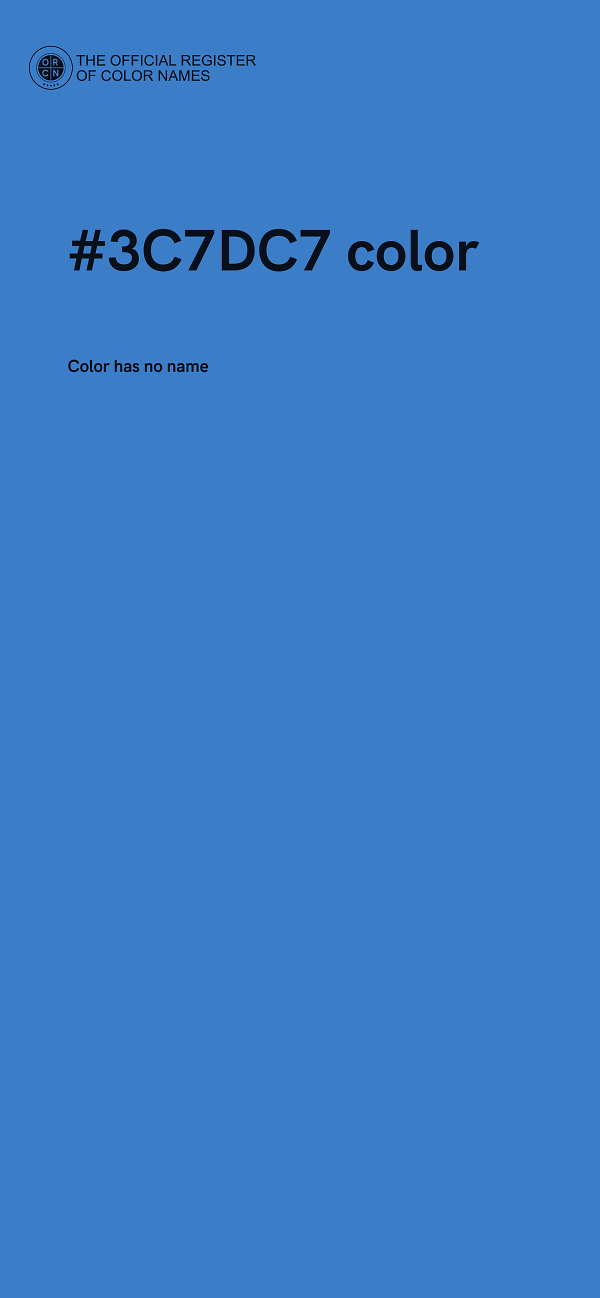 #3C7DC7 color image