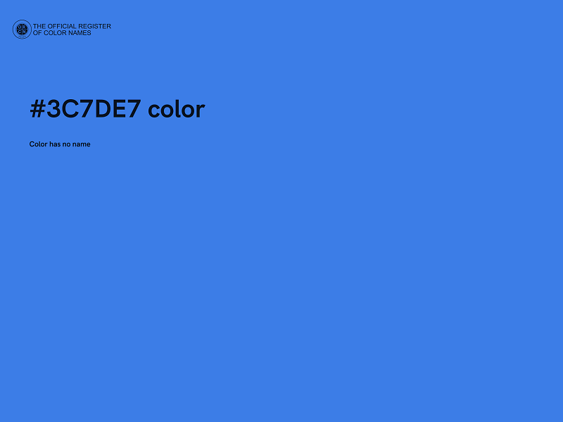 #3C7DE7 color image