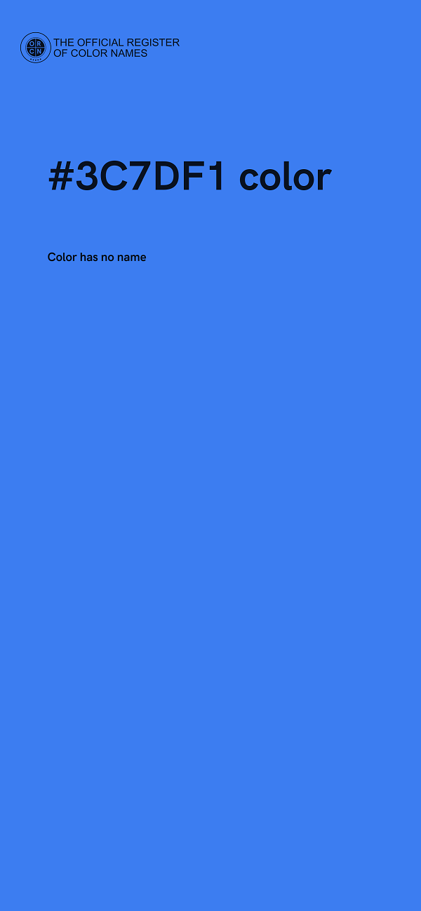 #3C7DF1 color image