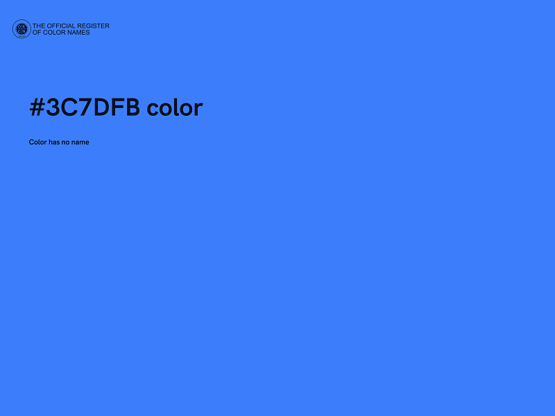 #3C7DFB color image