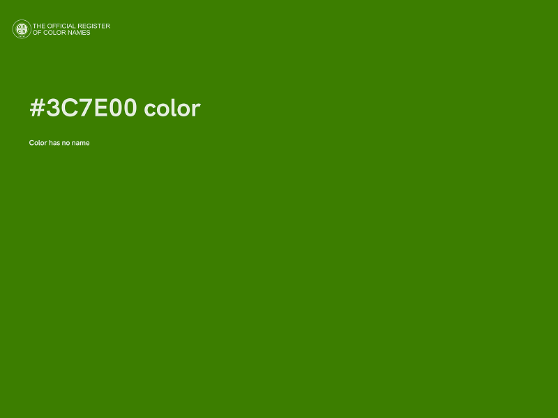 #3C7E00 color image