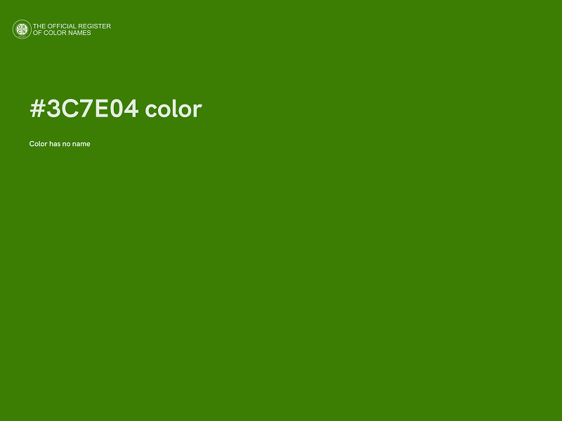 #3C7E04 color image