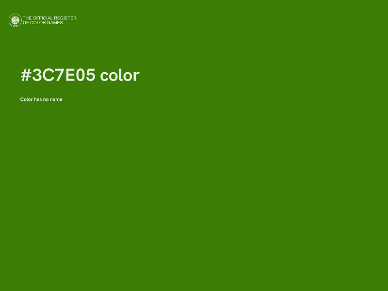 #3C7E05 color image