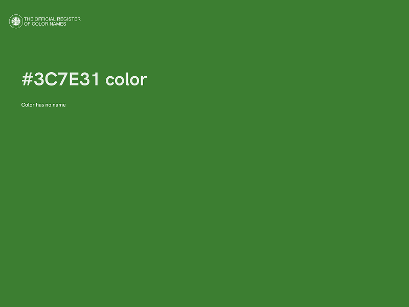 #3C7E31 color image