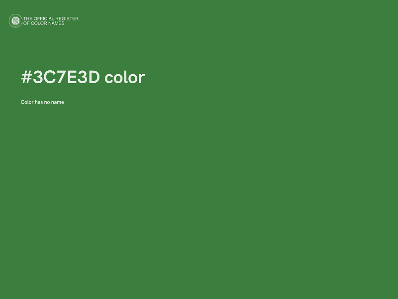 #3C7E3D color image