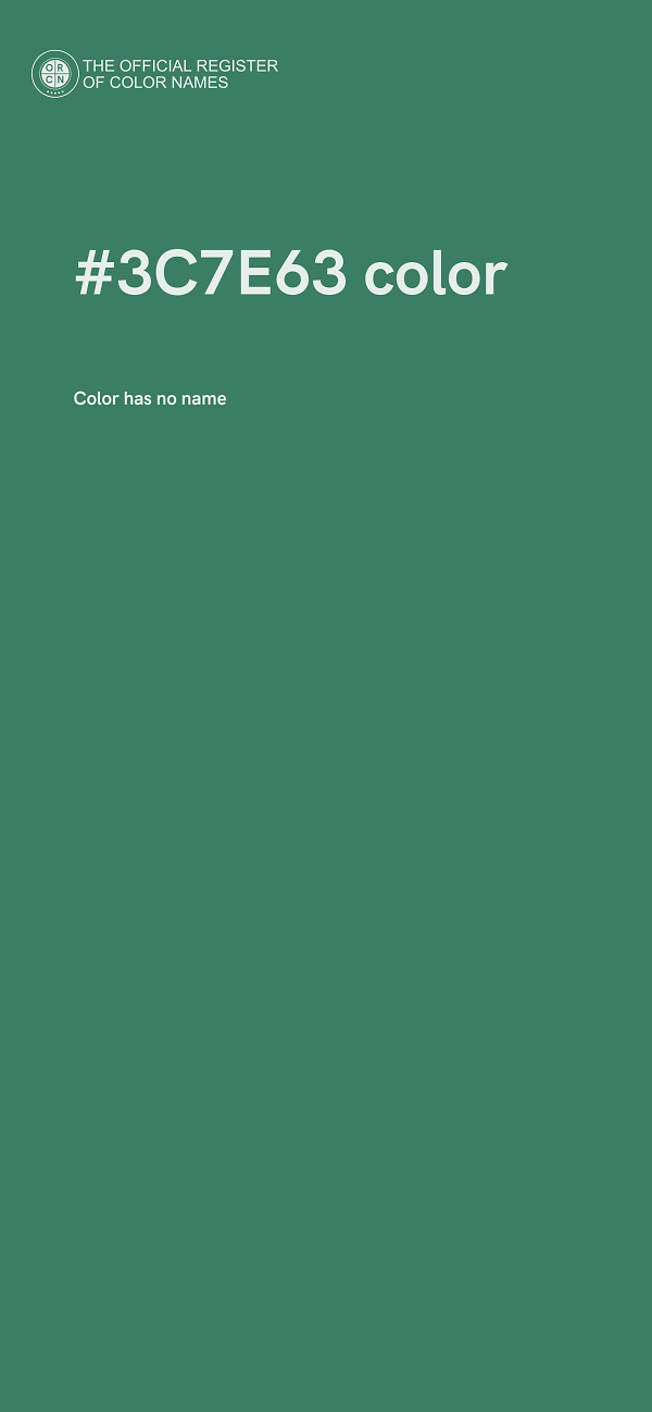#3C7E63 color image