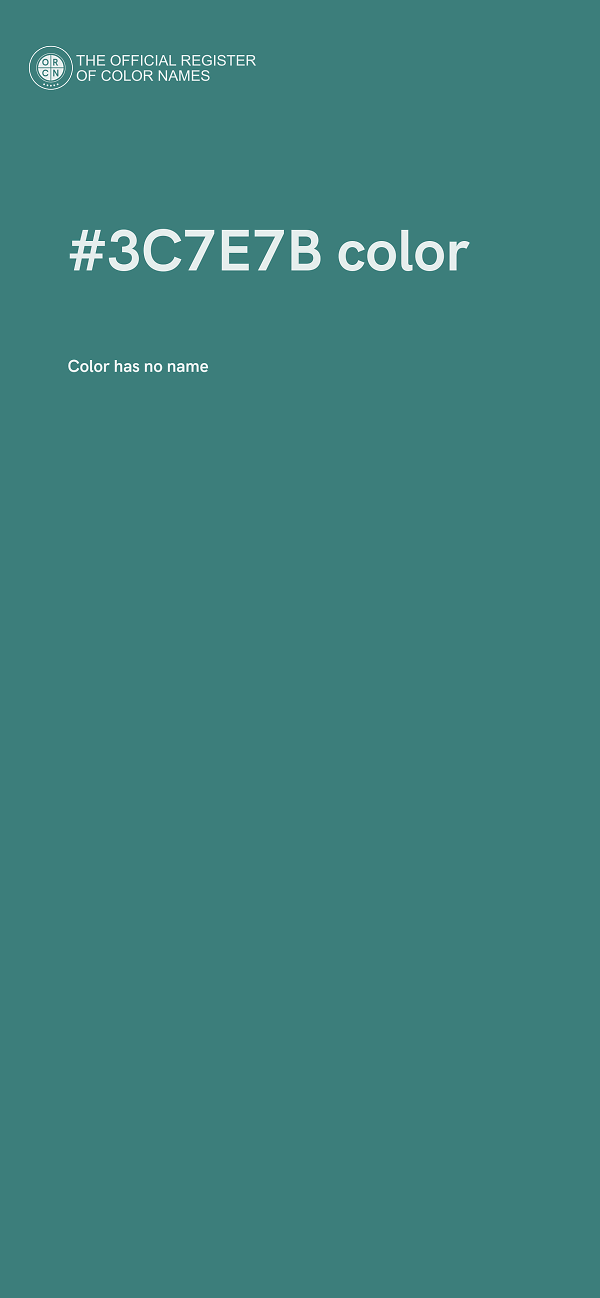 #3C7E7B color image