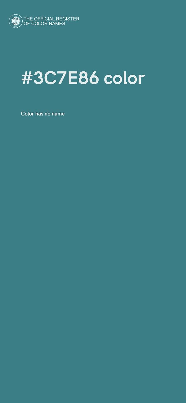 #3C7E86 color image
