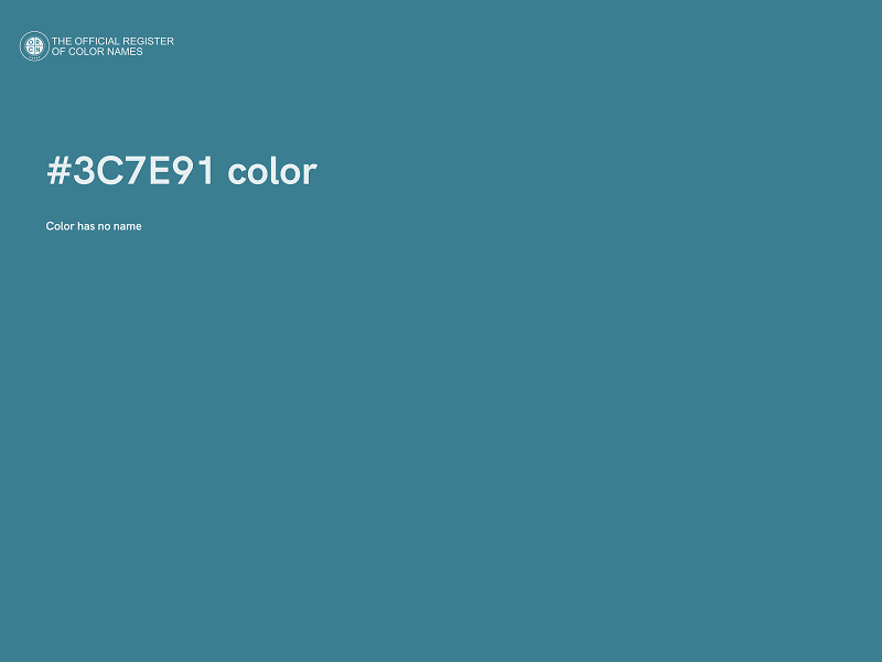 #3C7E91 color image