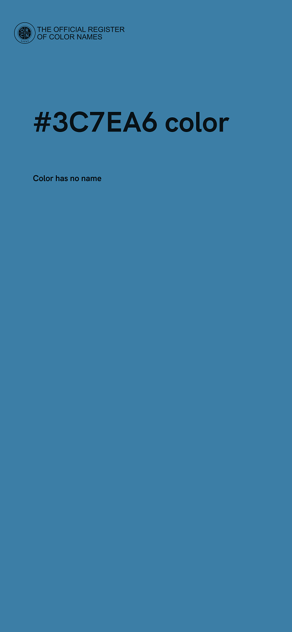 #3C7EA6 color image