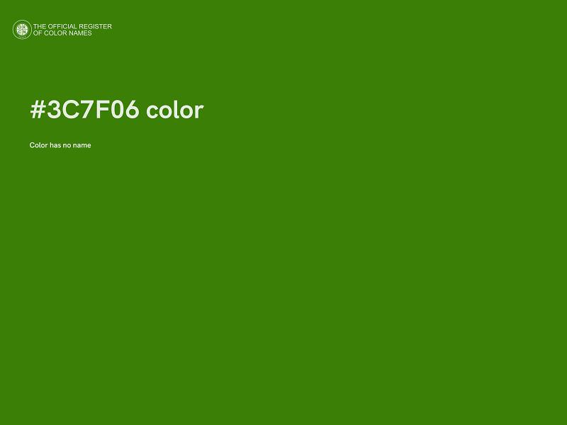 #3C7F06 color image