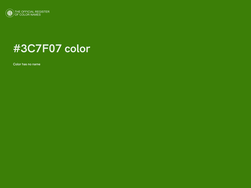 #3C7F07 color image