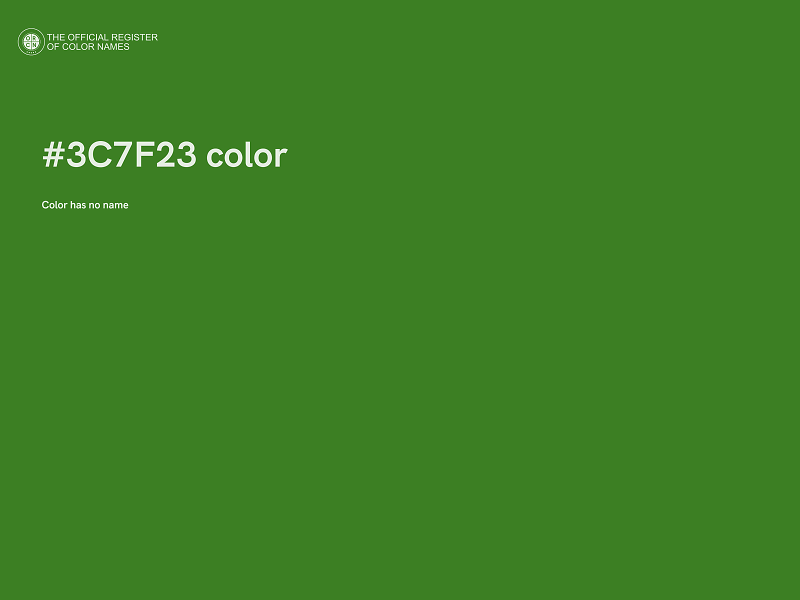 #3C7F23 color image