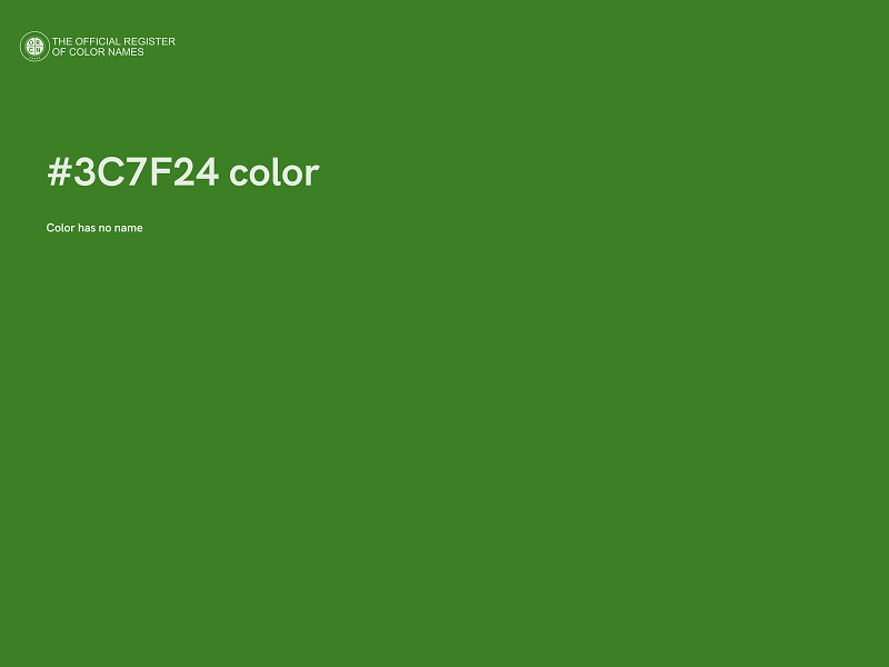 #3C7F24 color image