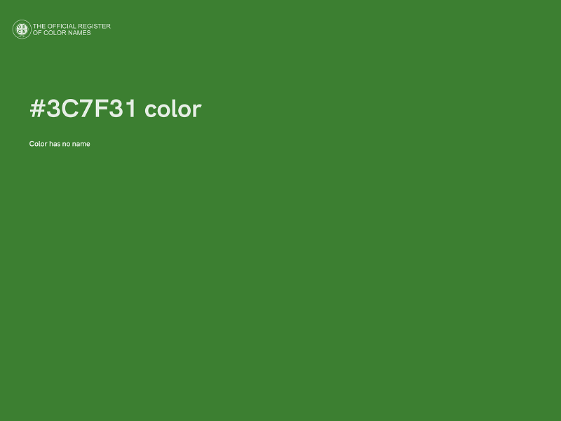#3C7F31 color image
