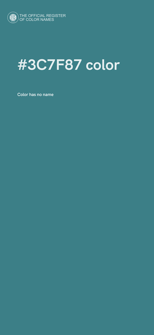 #3C7F87 color image