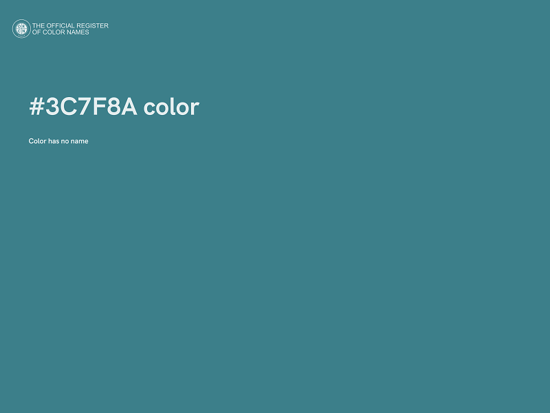 #3C7F8A color image