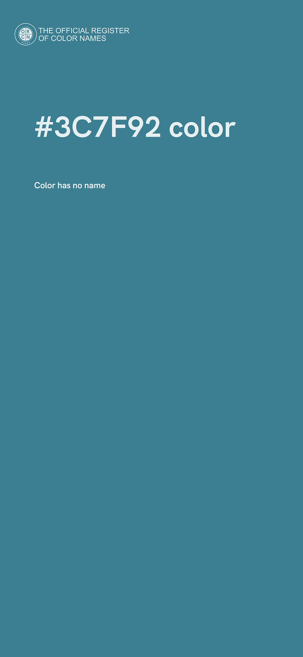 #3C7F92 color image