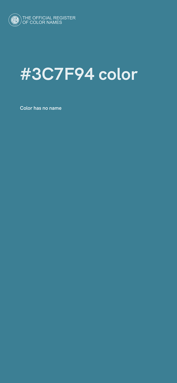 #3C7F94 color image