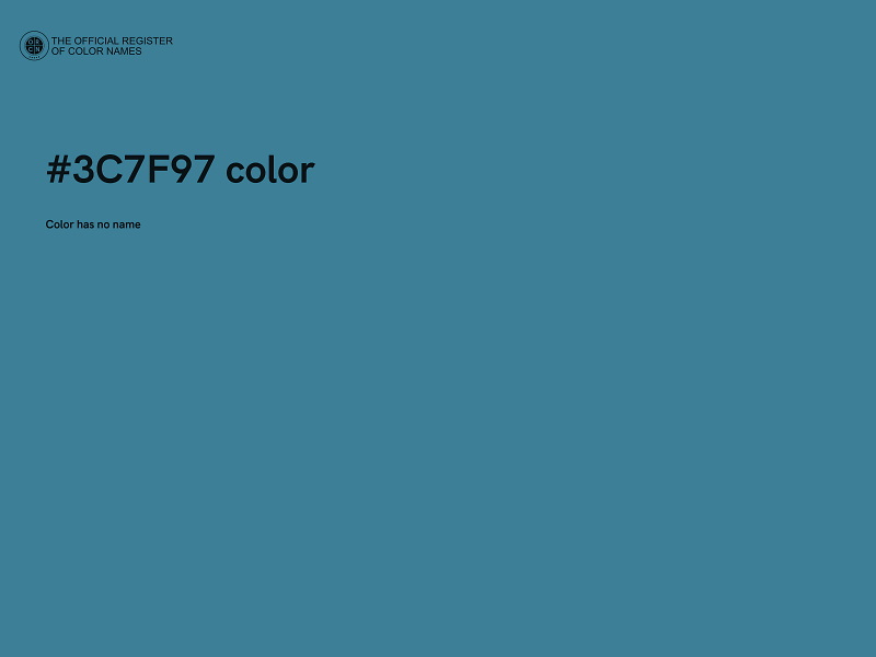 #3C7F97 color image