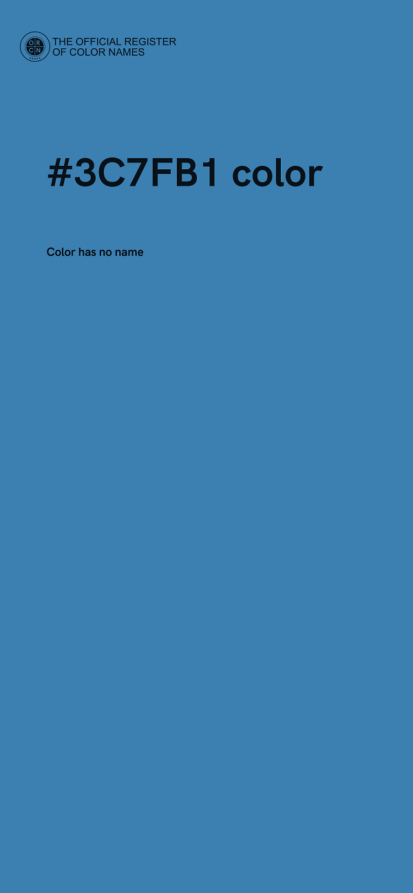 #3C7FB1 color image