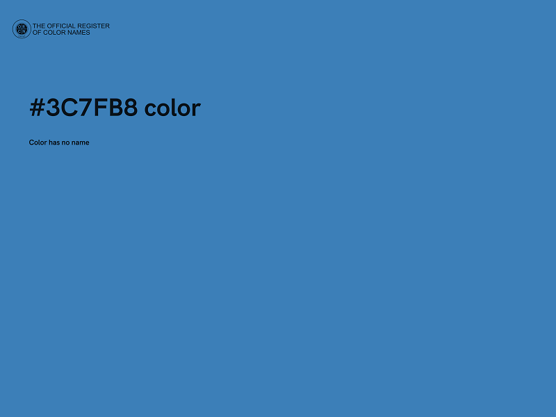 #3C7FB8 color image