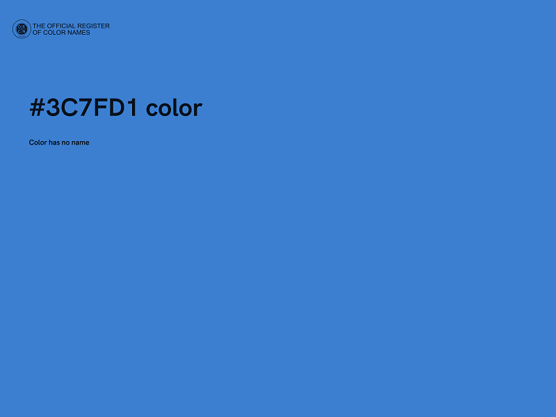 #3C7FD1 color image