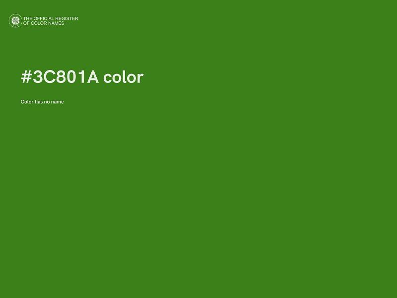 #3C801A color image