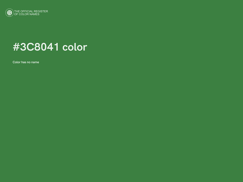 #3C8041 color image