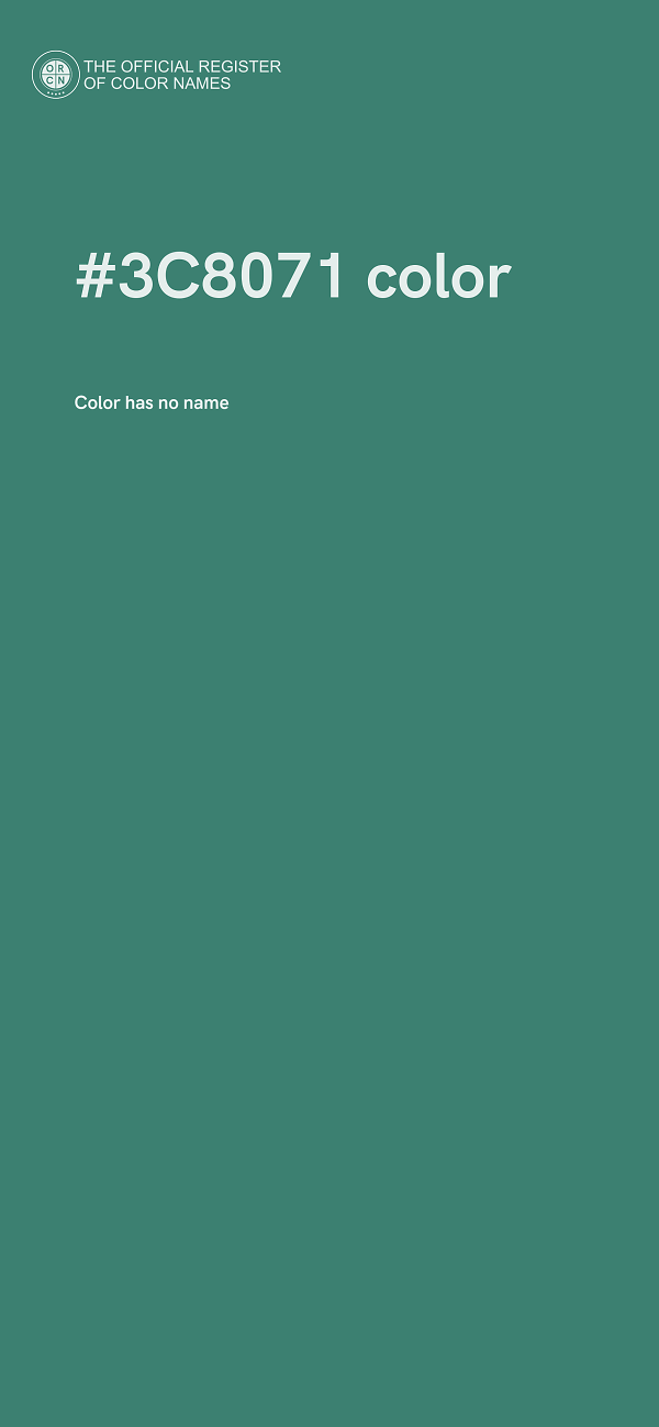 #3C8071 color image