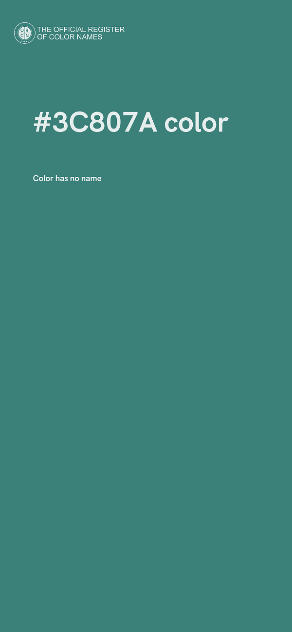 #3C807A color image