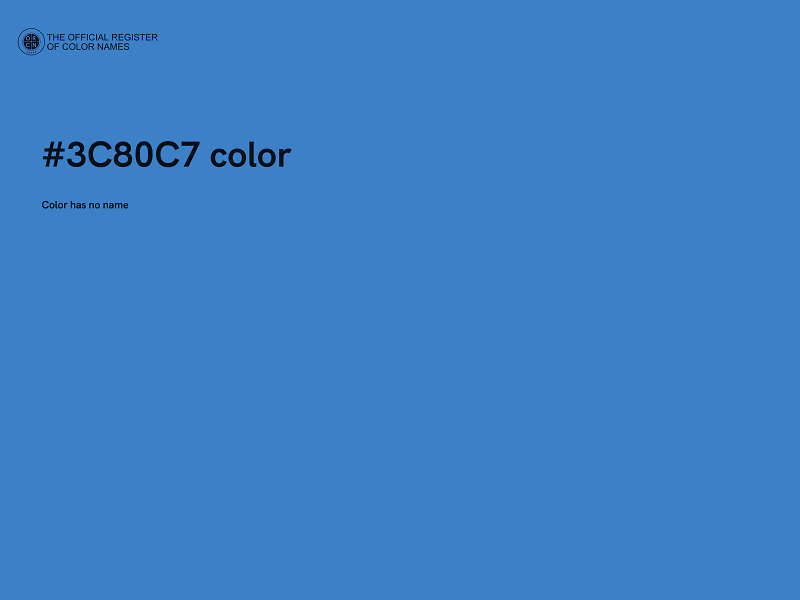 #3C80C7 color image