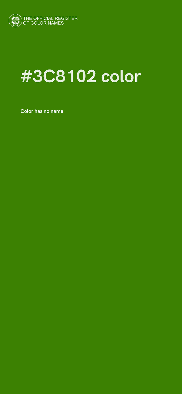 #3C8102 color image