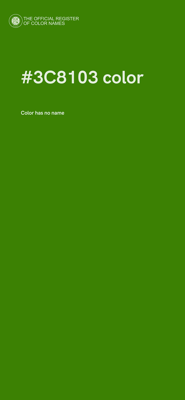 #3C8103 color image