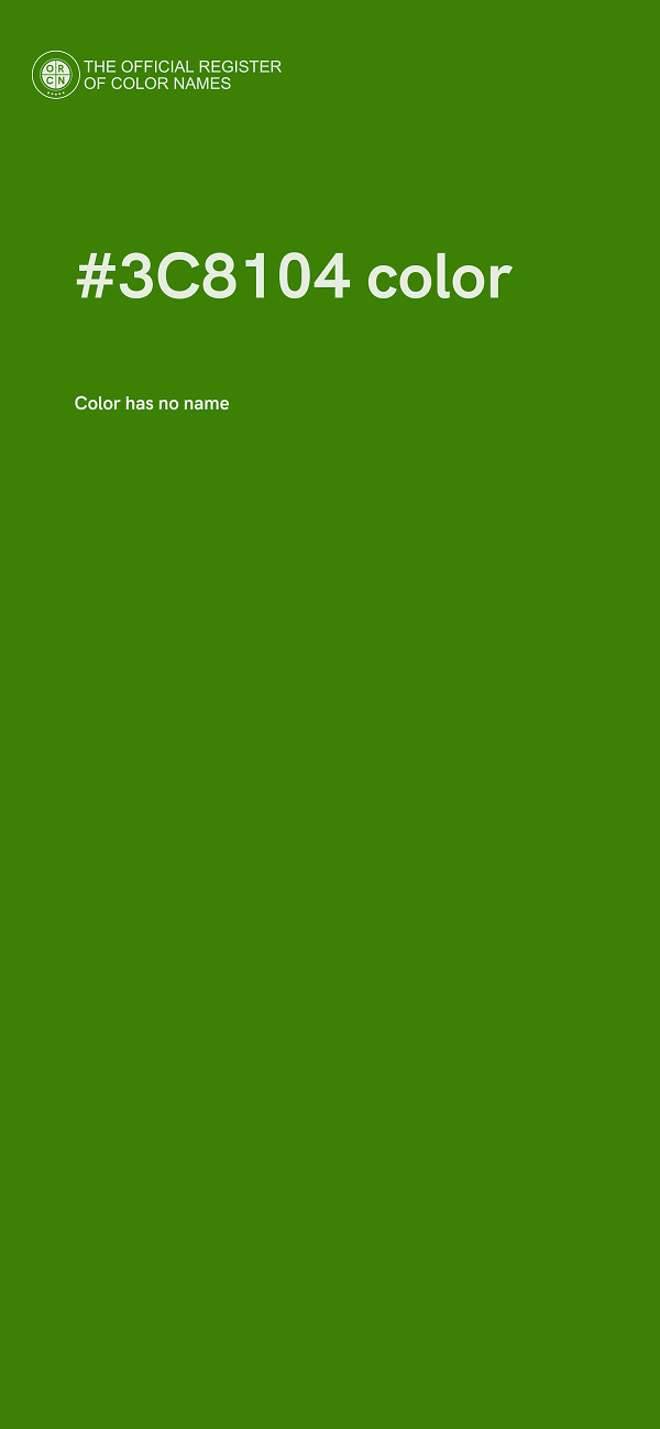 #3C8104 color image
