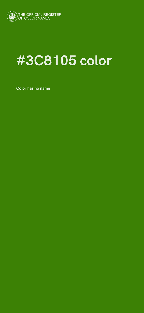 #3C8105 color image