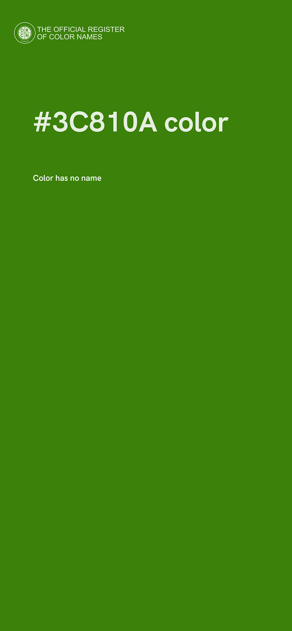#3C810A color image