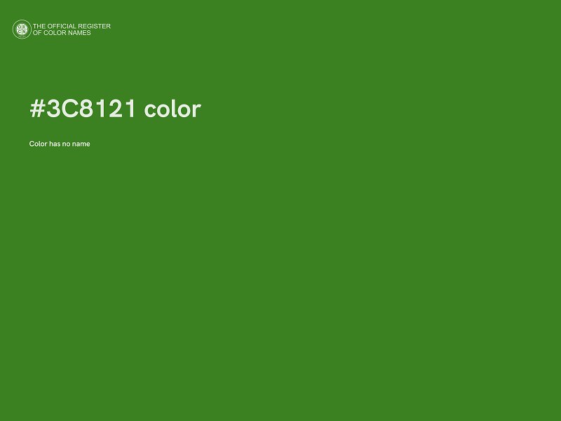 #3C8121 color image