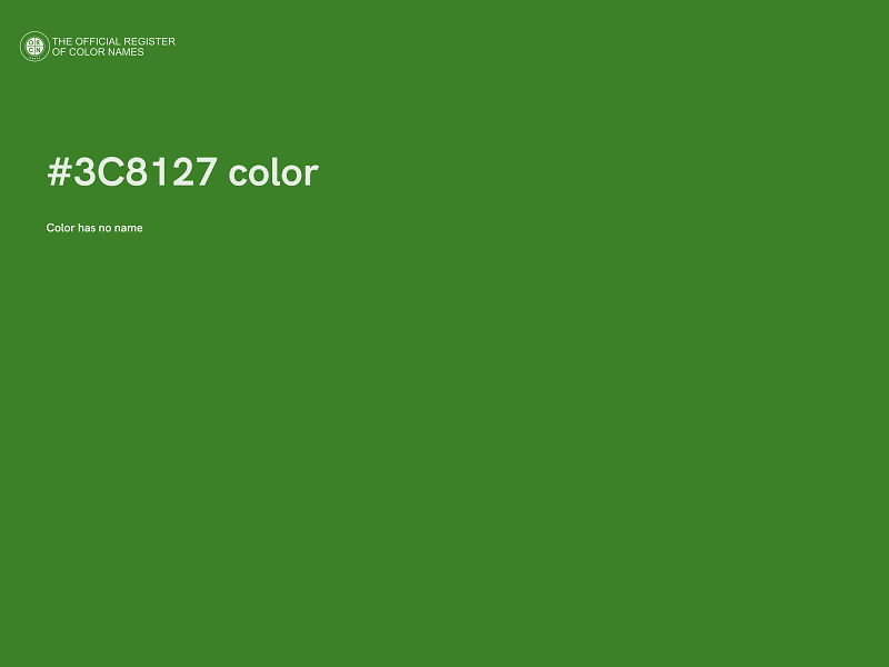 #3C8127 color image